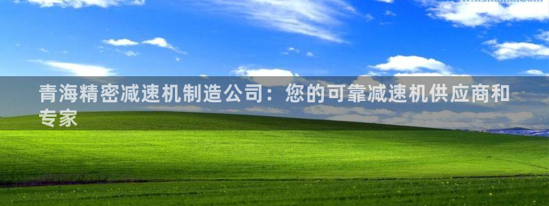 彩神8官网版是正规的吗：青海精密减速机制造公司：您的可靠减速机供应商和
专家