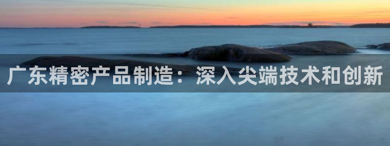 彩神网能赚钱是怎么回事：广东精密产品制造：深入尖端技术和创新