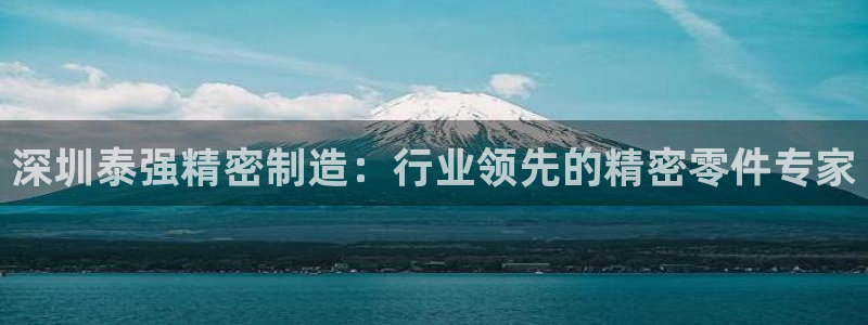 彩神平台之间是什么关系：深圳泰强精密制造：行业领先的精密零件专家