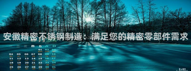 彩神趣购彩用户注册：安徽精密不锈钢制造：满足您的精密零部件需求