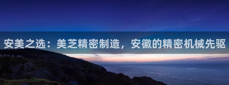 彩神ix官网是哪个公司的：安美之选：美芝精密制造，安徽的精密机械先驱